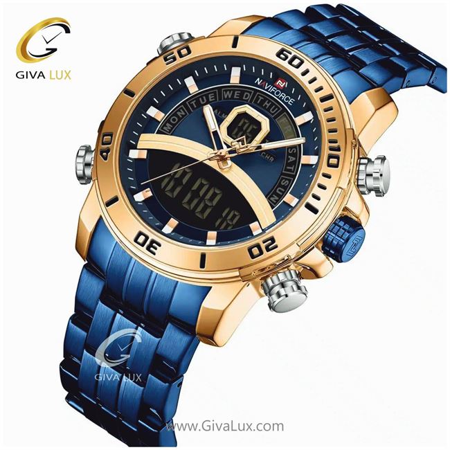 ساعت مچی مردانه بند فلزی دو زمانه کافی ناوی فورس مدل NF9181 91811 (5).jpg